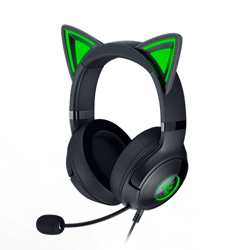 Image of Razer Kraken Kitty V2 - USB Headset with RGB Kitty Ears – Black