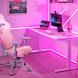 Razer Enki (Quartz) with Razer Streaming Room (Pink Theme Angled View)