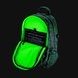 *A Bathing Ape Razer Rogue 15 Backpack V3 (Black) Open Compartments - Black Background with Light (Angled View)