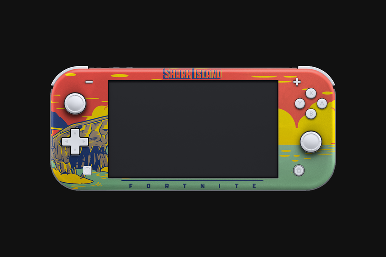 Razer Skins - Nintendo Switch Lite - Fortnite - Shark Island - Console -view 1
