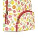 Nintendo Switch Mini Backpack - Animal Crossing (Fruit) Zip Closeup - White Background (Side View)