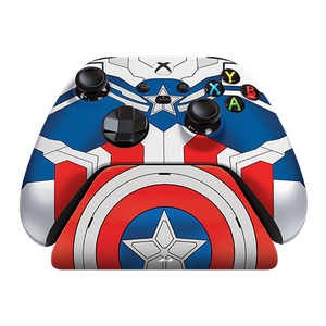 Captain America Razer Wireless Controller & Quick Charging Stand for Xbox