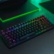 Razer Huntsman TE US (Black Keys) on Razer Workdesk Lighted (Green Theme)