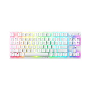 Kabellose flache optische RGB-Tastatur ohne Ziffernblock