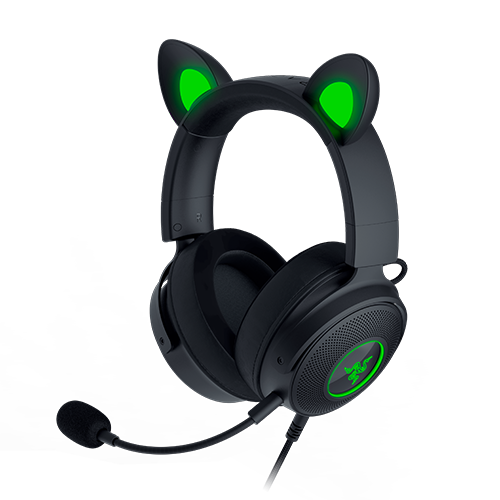 Image of Razer Kraken Kitty Edition V2 Pro - Base Black - Wired RGB Headset with Interchangeable Ears