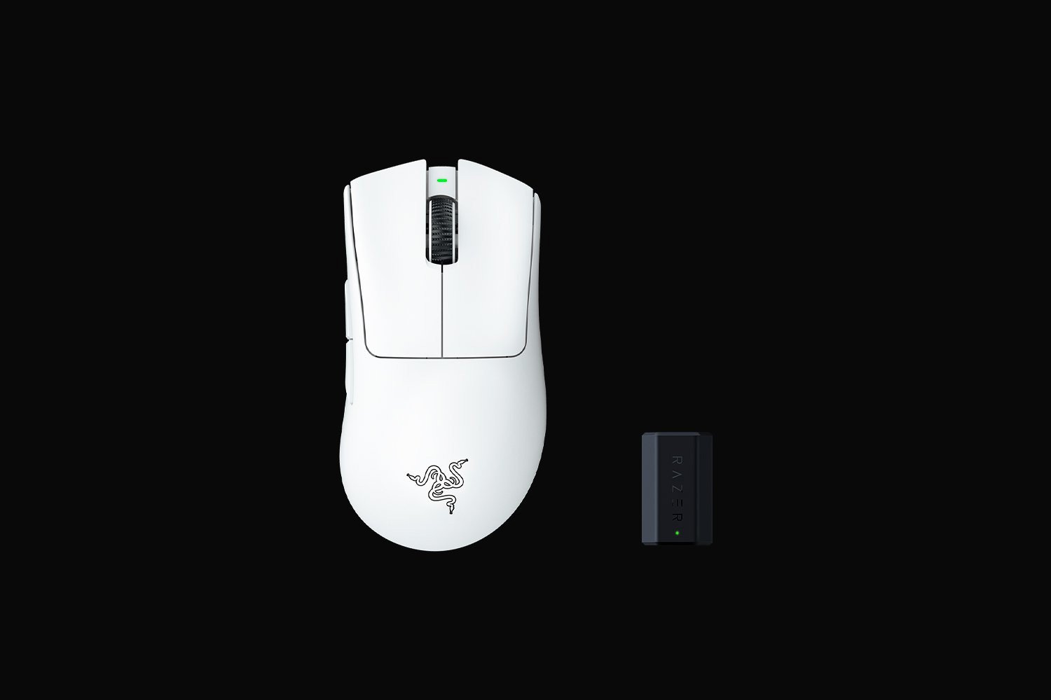 Razer DeathAdder V3 Pro - White - Classic Base - 8000 Hz