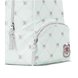 Nintendo Switch Mini Backpack - Animal Crossing (Tom Nook Quilted) Zip Closeup - White Background (Side View)
