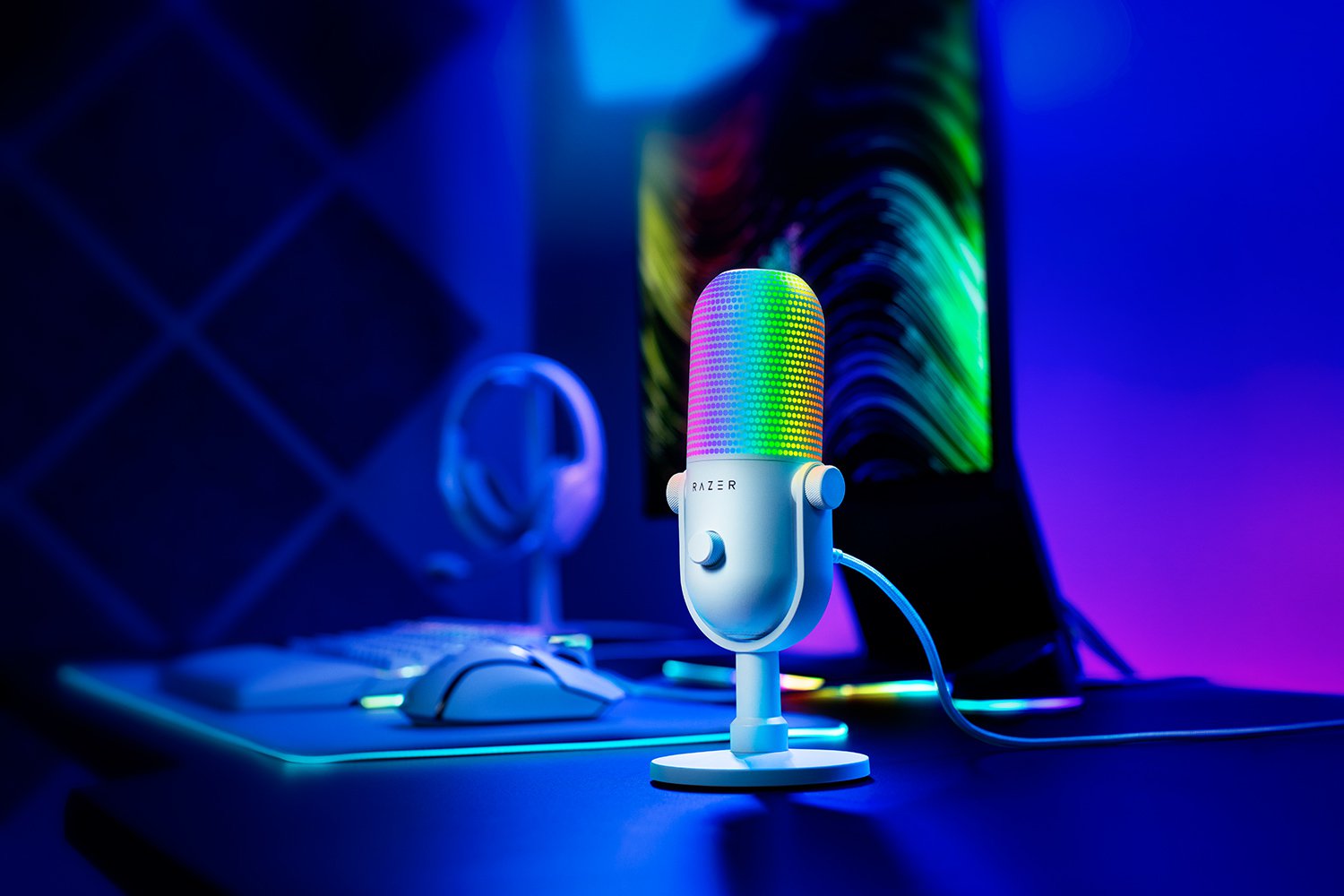 Buy Razer Seiren V3 Chroma - White | Streaming Microphones | Razer.com