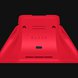 Razer Universal Quick Charging Stand (Pulse Red) - Black Background with Light (Back View)