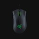 Razer DeathAdder Essential (Black) - Black Background with Light (Top-Down View)