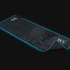 Razer Goliathus Extended Chroma Mat (Halo Infinite Edition) with Fold-Up Underside - Black background with Light (Angled View) Light Blue Chroma