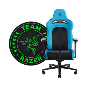 Razer Enki Pro Williams Esports Edition + Team Razer Floor Rug Bundle