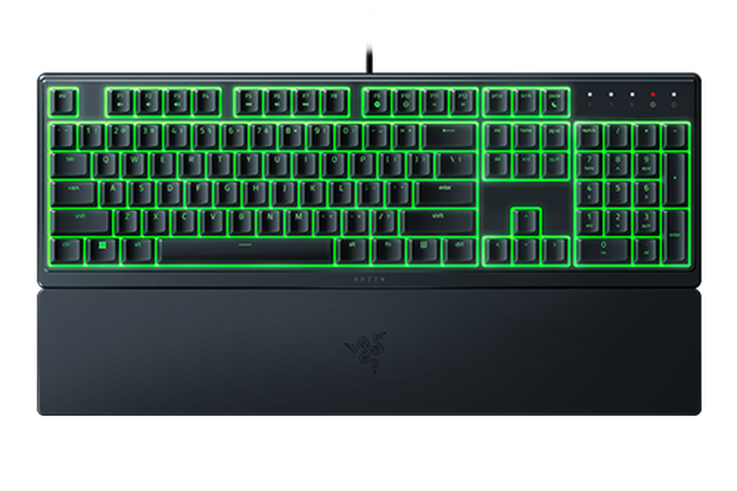 Razer Ornata V3 X Full-Size Wired Membrane Gaming Keyboard for PC, Chroma  RGB, Wrist Rest, Black 