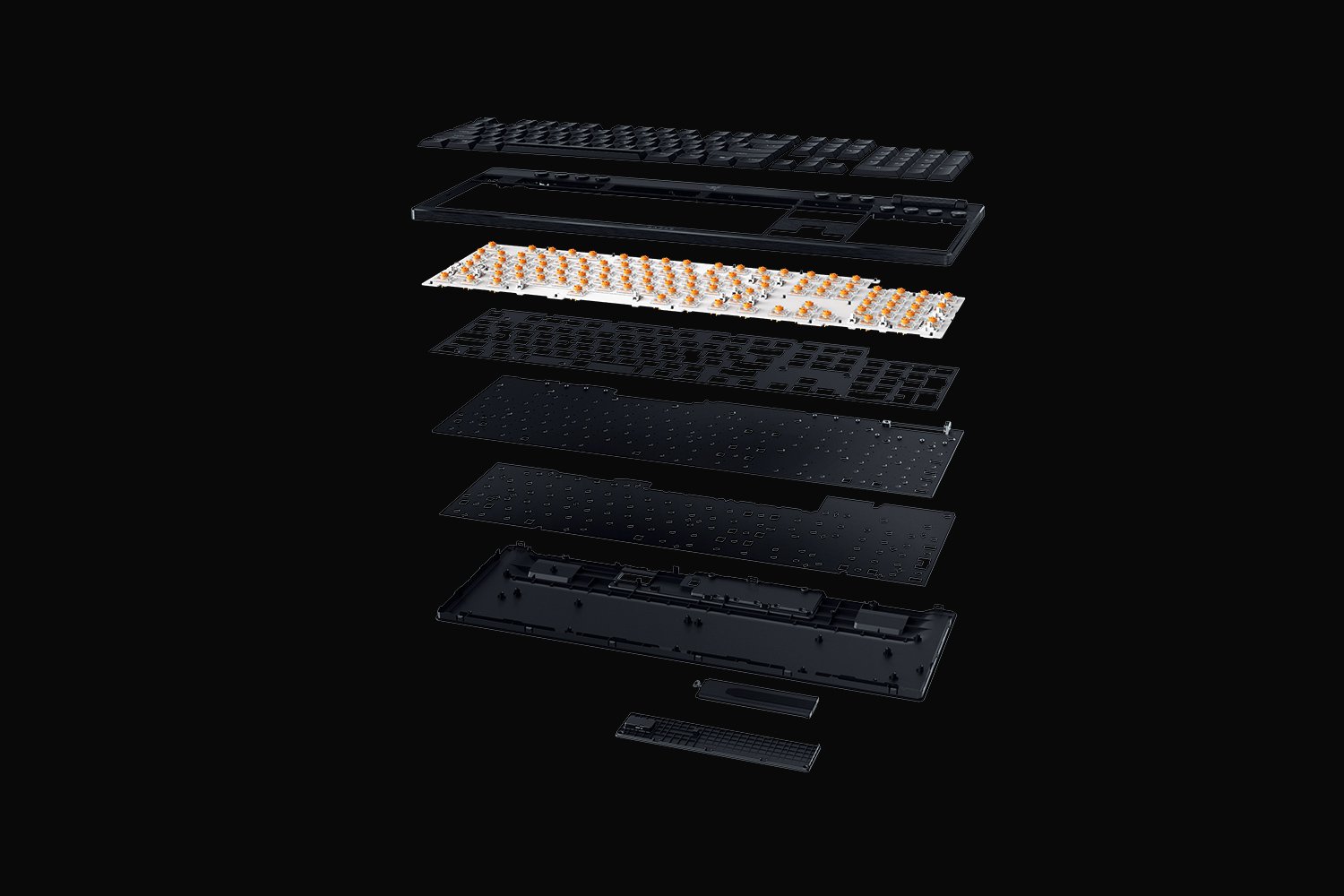 Razer BlackWidow V4 Low-Profile HyperSpeed - Switch verdi - US