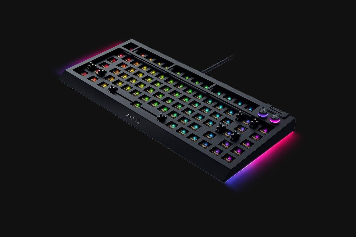 Razer BlackWidow V4 75% Barebones - US - ブラック