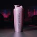 RESPAWN Pink Dual-Insulated Stainless Steel Shaker Cup - on a desk