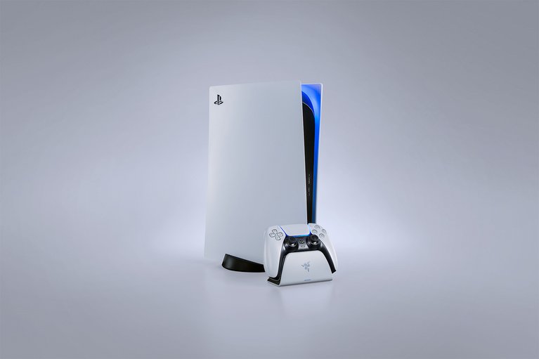 Razer Quick Charging Stand for PS5™ - White -view 1