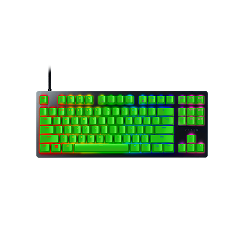 Image of Razer Huntsman Tournament Edition Opto-Mechanical Gaming Keyboard - TKL Tenkeyless - Linear Optical Switch - Green Keycaps - US Layout