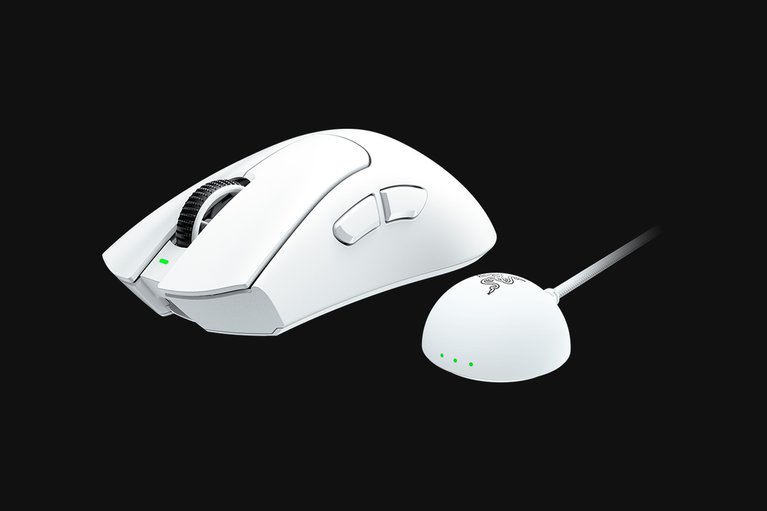 Razer DeathAdder V4 Pro - White -view 2