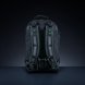Razer Rogue 17 Backpack V3 (Black) - Black Background with Light (Strap View) Backlit