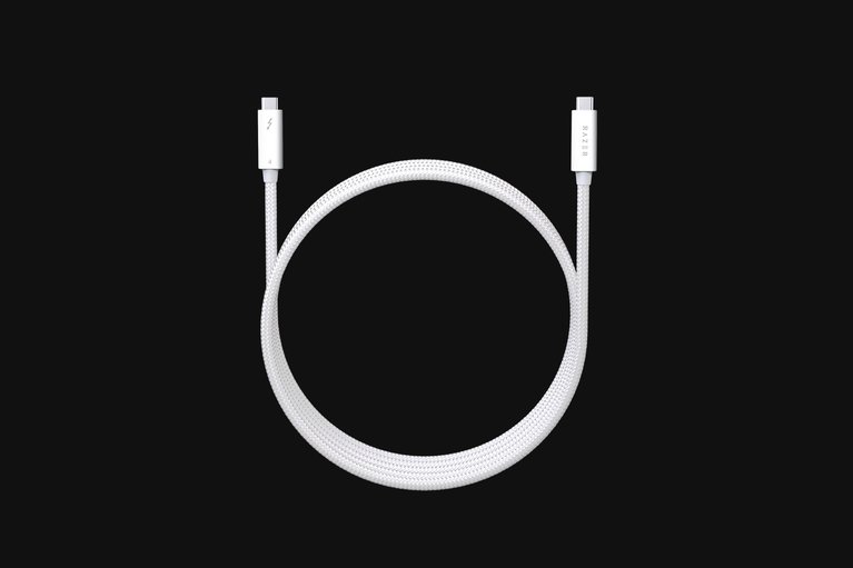 Razer Thunderbolt 4 Cable - 2 m - White -view 1