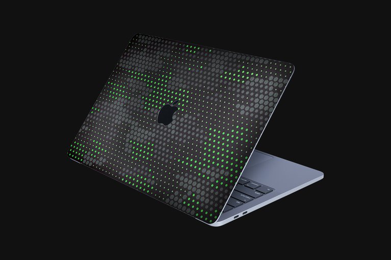 Razer Skin - MacBook Pro 13 - Green Hex Camo - Top -view 1