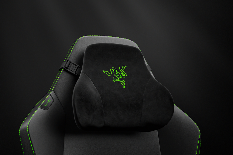 Razer Iskur V2 NewGen - Black / Green -view 1