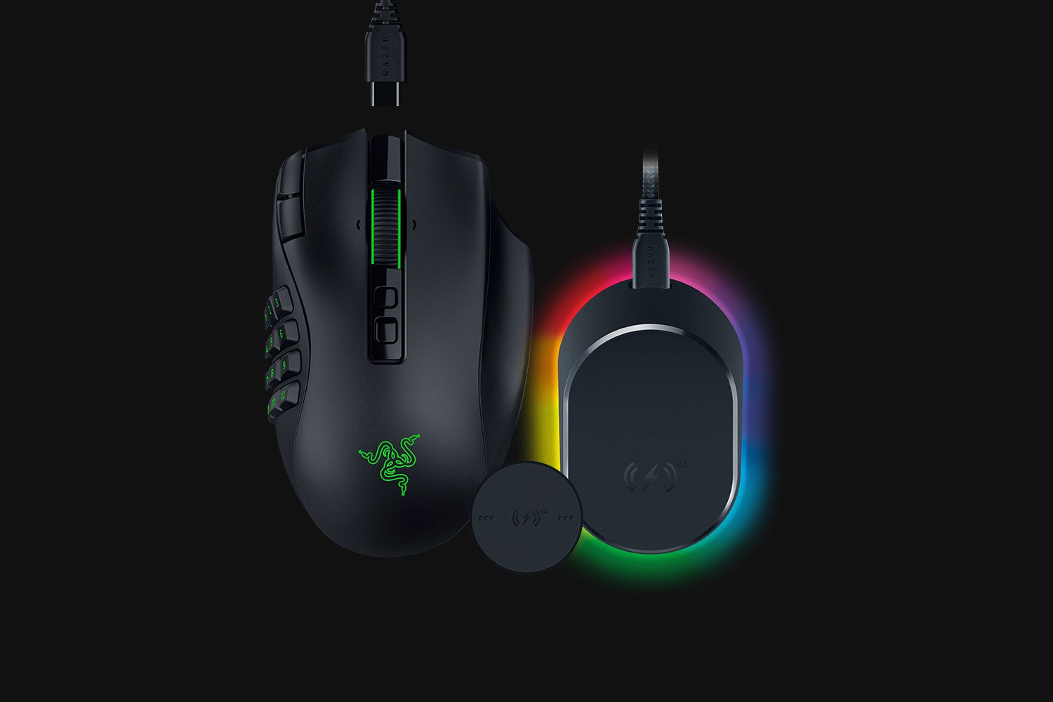 Razer Naga V3 Pro - Black + Mouse Dock V2 Pro