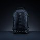 Razer Rogue 17 Backpack V3 (Black) - Black Background with Light (Front View) Backlit