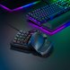 Razer Tartarus Pro (Black) on Black Surface (Back-Angled View)