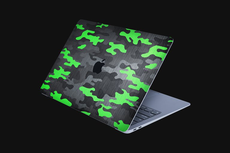 Razer Skins - MacBook Air 13 - Green Pantera - Top -view 1