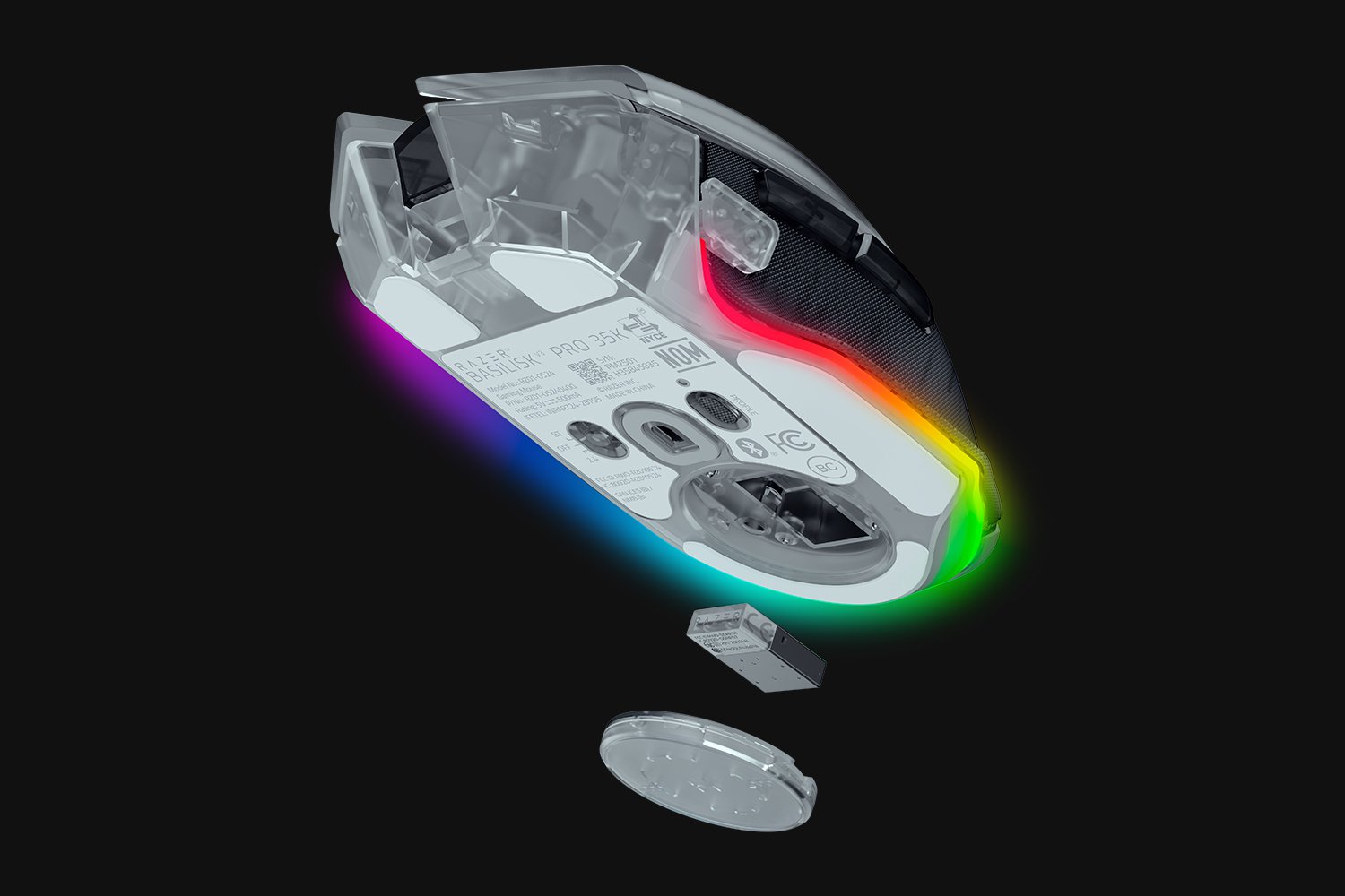 Razer Basilisk V3 Pro 35K - Phantom White Edition