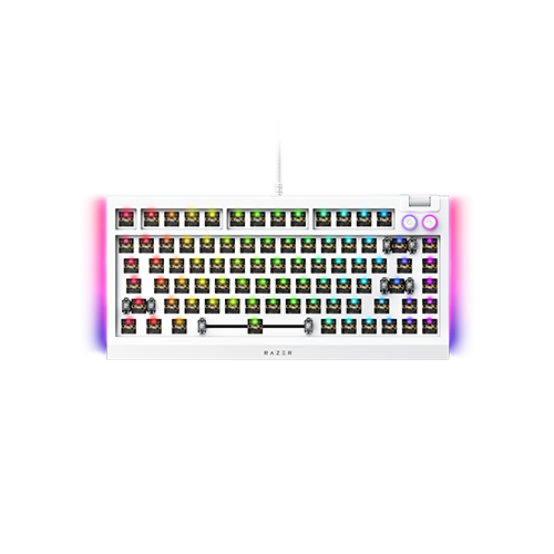 Razer BlackWidow V4 75% Barebones - US - Weiß
