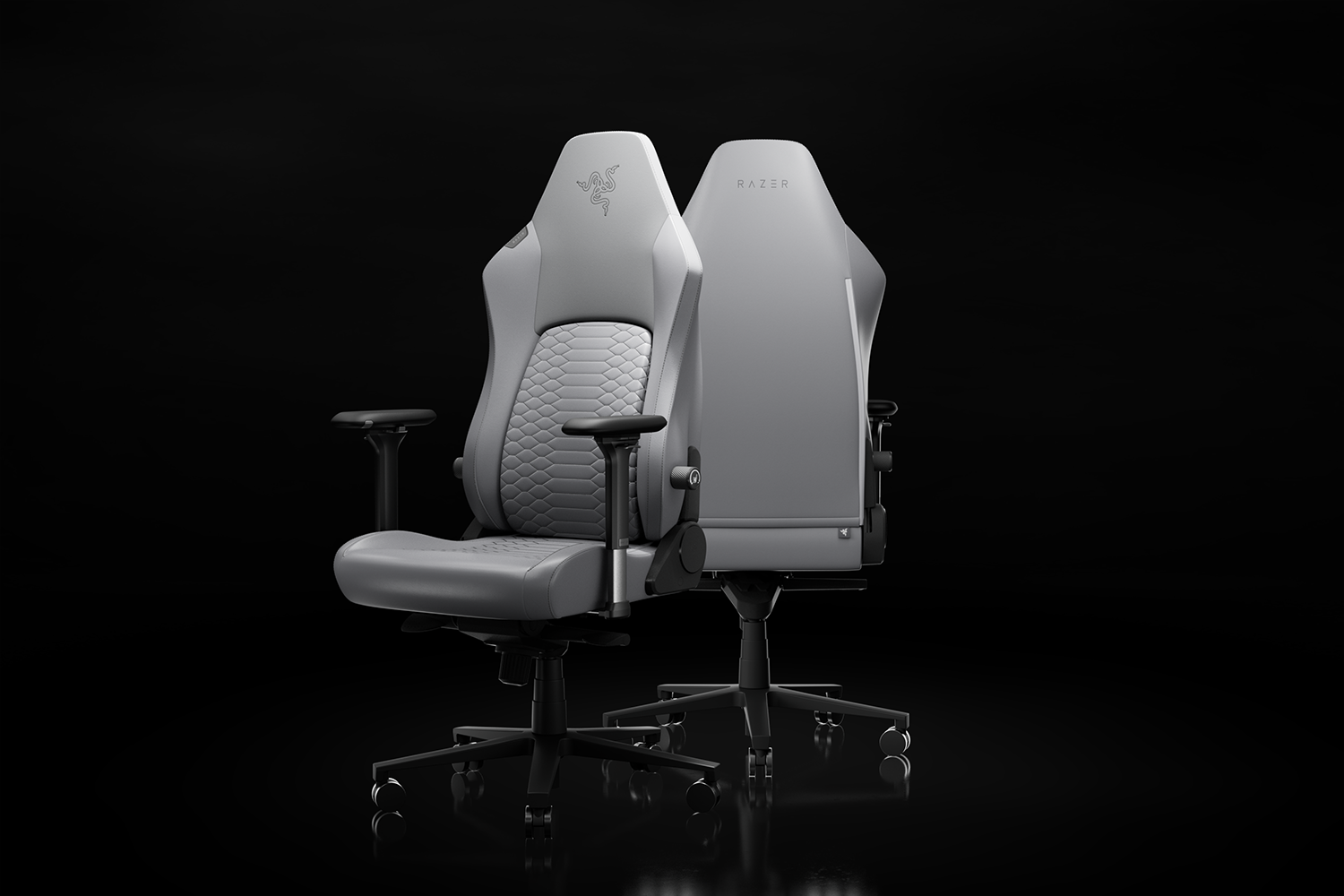 Razer Iskur V2 NewGen - Light Gray