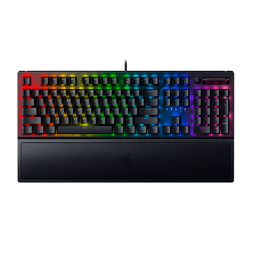 Razer BlackWidow V3 Mechanical Gaming Keyboard - Green Switch (Tactile & Clicky) - US Layout - Black