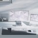 Razer Pro Glide XXL with Razer Pro Click Mouse on Razer Workstation (Monochromatic Theme)