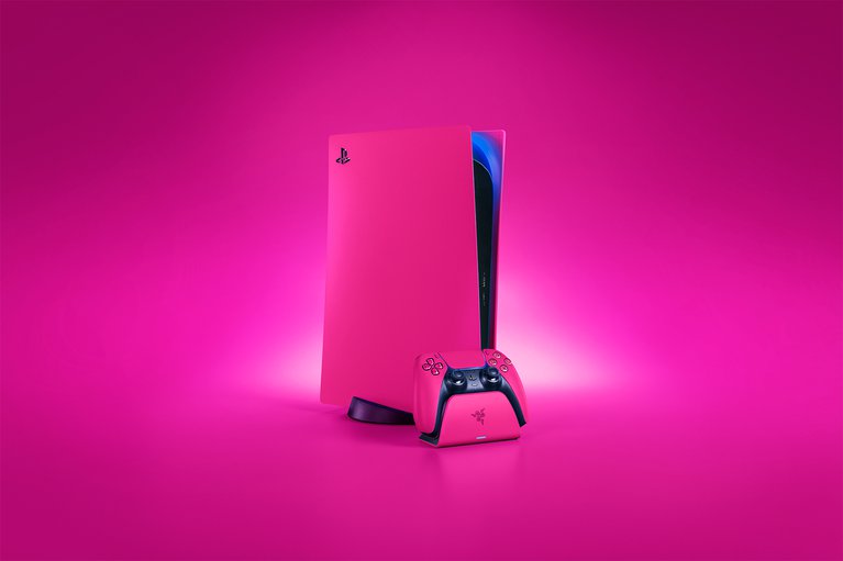 Razer Quick Charging Stand for PS5™ - Pink -view 1