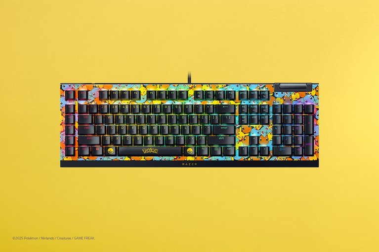 Razer BlackWidow V4 X - Green Switch - US - Pokémon Edition -view 1