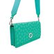 Nintendo Switch Sling Bag - Animal Crossing (Teal Leaves) with Sling - White Background (Angled View)