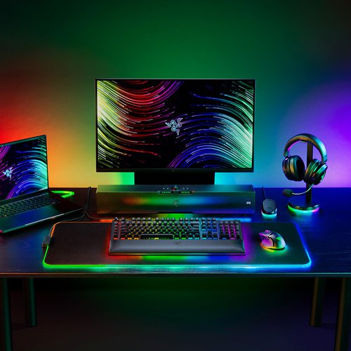 Razer BlackWidow V4 X - Tastiera meccanica da gaming con Chroma RGB, Switch meccanici gialli - 6 pulsanti macro dedicati - Tasti in ABS a doppia iniezione - QWERTY US-Layout | Nero