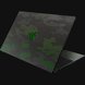 Razer Blade 15 Advanced (Angled View) Skin - Hex Camo (Green) Full