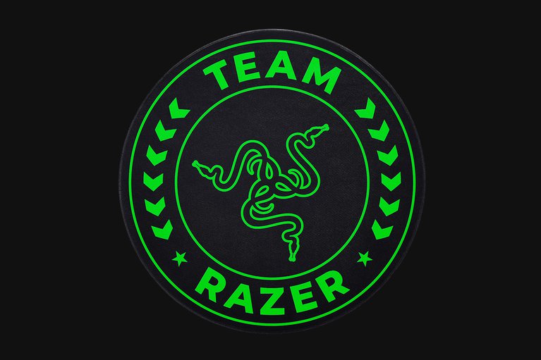 Team Razer Floor Rug - Black Background with Light