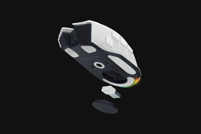 Razer Basilisk V4 Pro - White -view 1