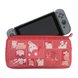 Nintendo Switch Neophrene Case - Animal Crossing (Quilted Tone) with Switch - White Background (Front View)