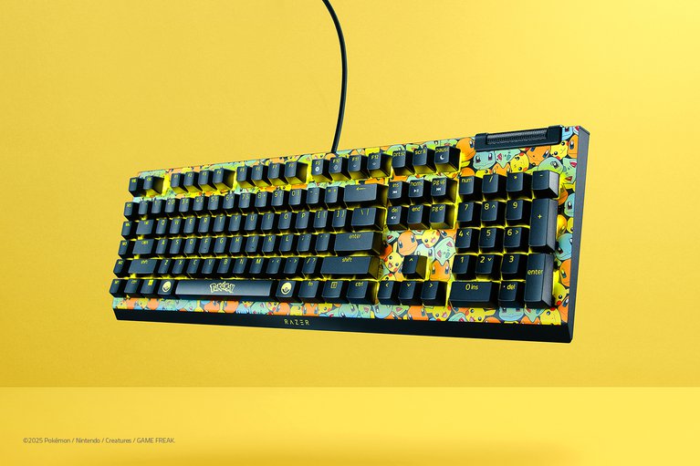 Razer BlackWidow V4 X - Green Switch - US - Pokémon Edition -view 1