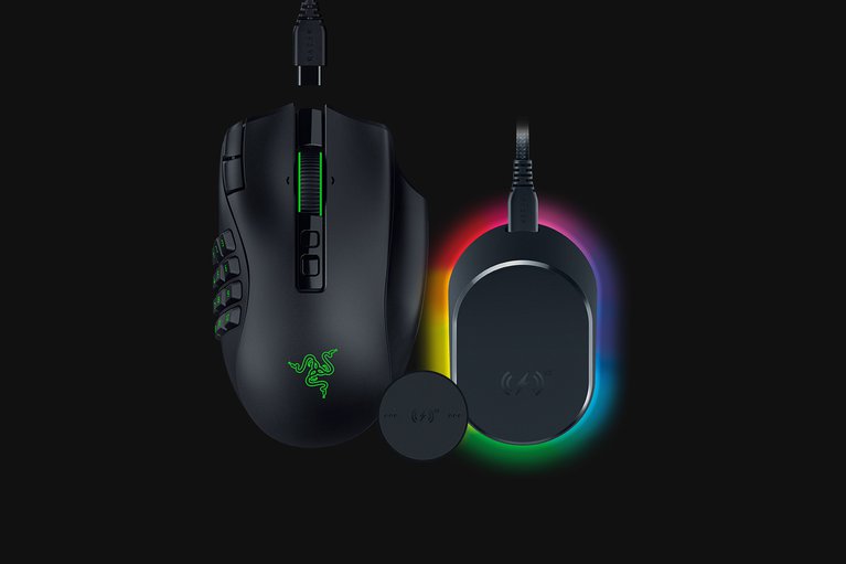 Razer Naga V3 Pro - Black + Mouse Dock V2 Pro -view 1