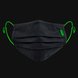 Razer Folded Cloth Mask - Black Background with Light (Front View)