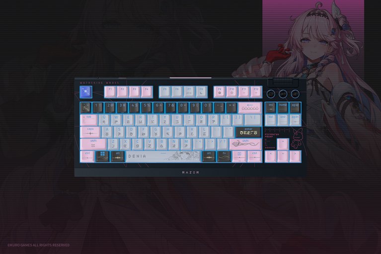 Razer BlackWidow V4 Tenkeyless HyperSpeed - Orange Switch - US - Wuthering Waves Edition -view 1