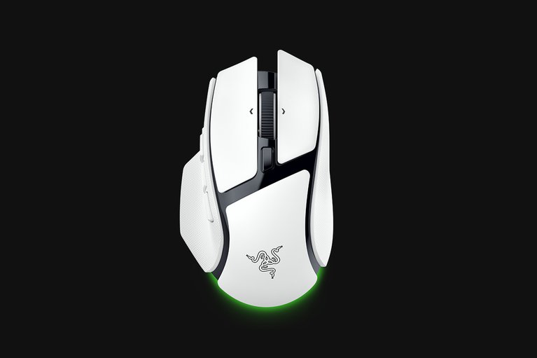 Razer Basilisk V4 HyperSpeed - White -view 1