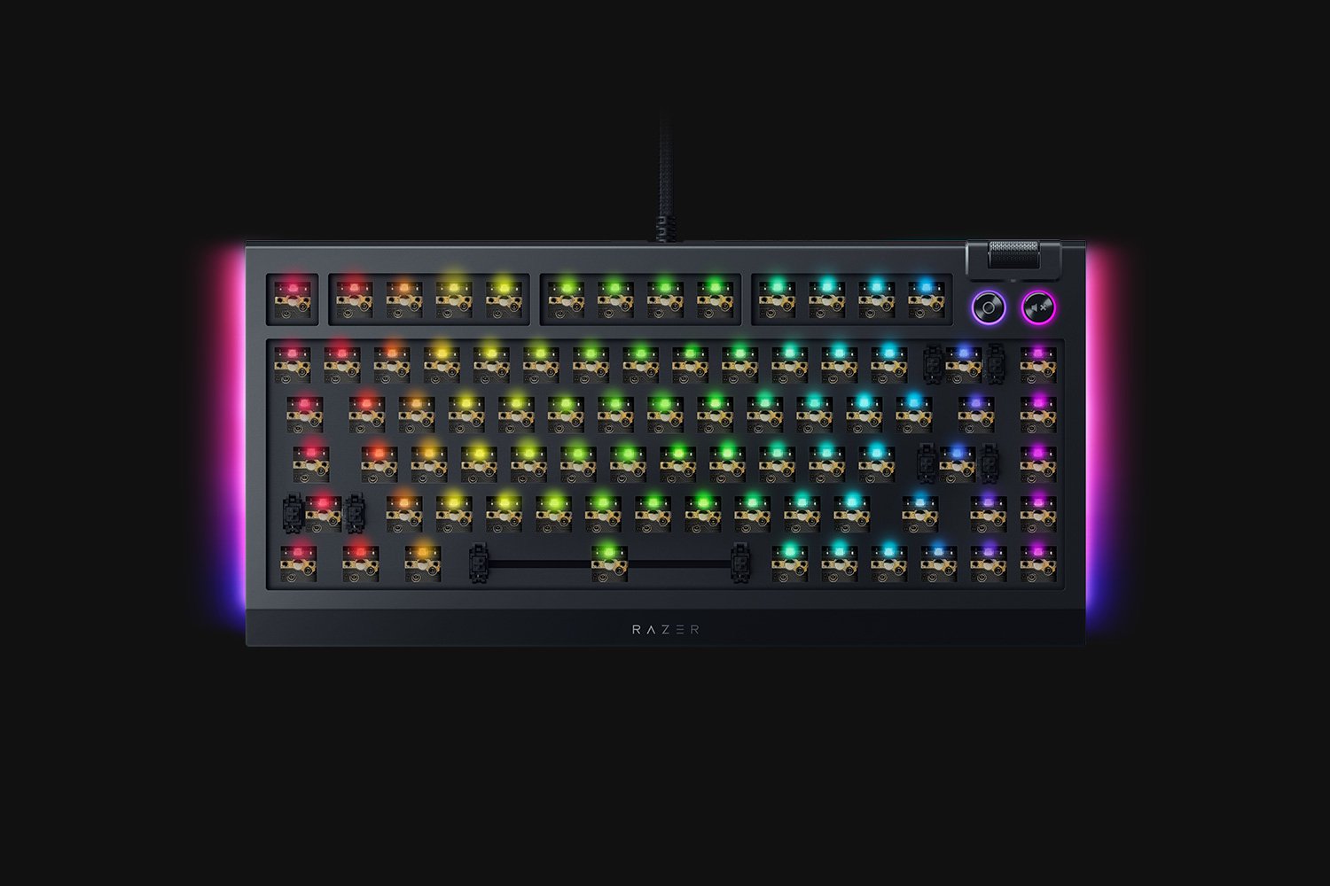 Razer BlackWidow V4 75% Barebones - US - ブラック